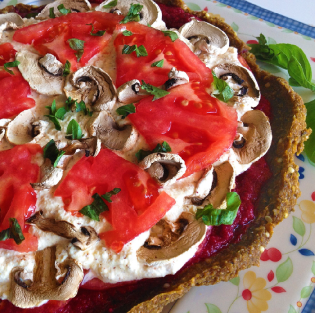 Mac’n’beet pizza