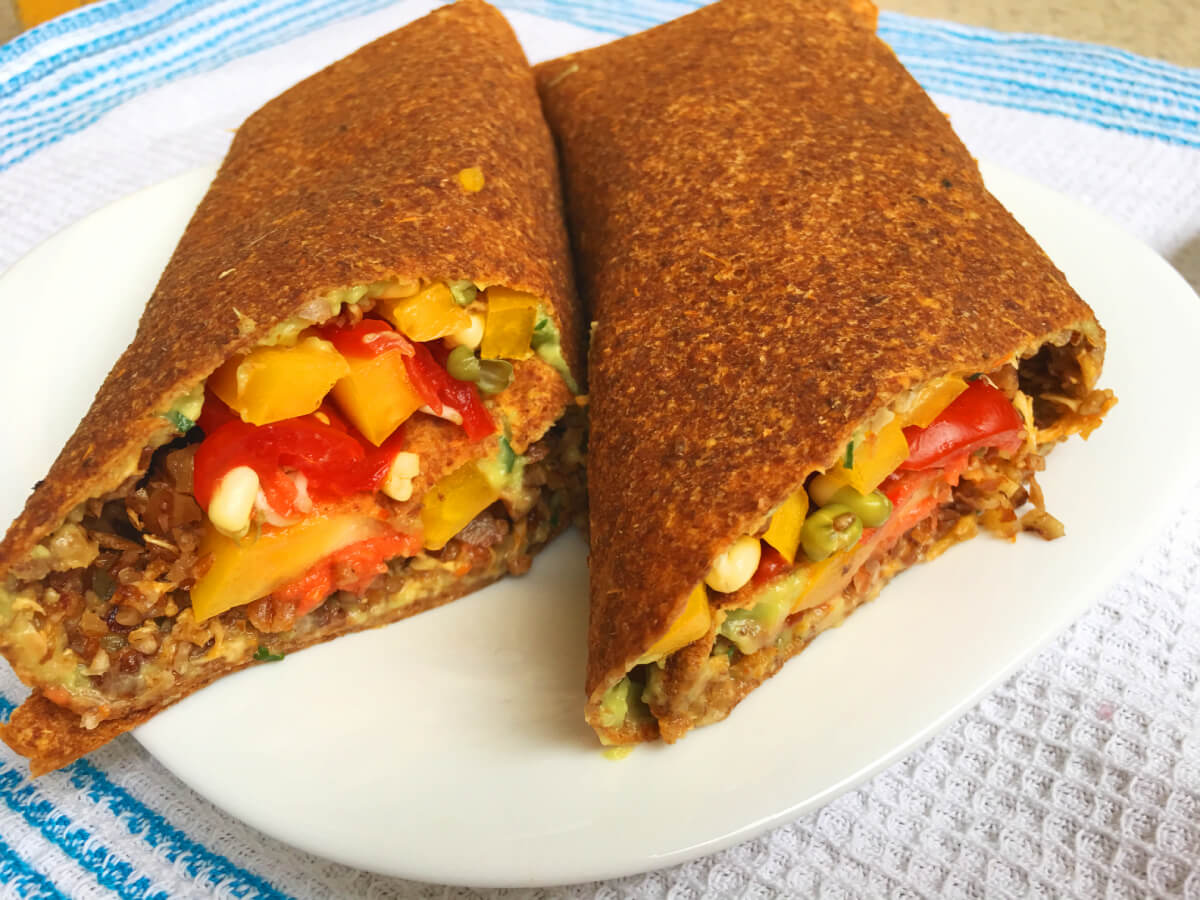 Mexican style burritos